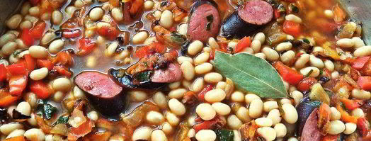 фасоль с овощами и колбасками. Шаг 8