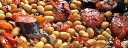 фасоль с овощами и колбасками. Шаг 9