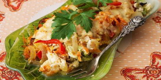 Гратен из пекинской капусты