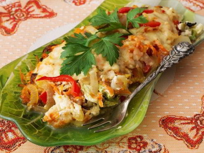 Рецепт гратен из пекинской капусты