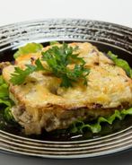 Гратен из сельдерея с грибами