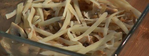 гратен из сельдерея с грибами. Шаг 5