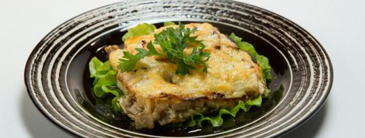 гратен из сельдерея с грибами. Шаг 6