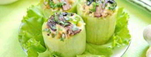 кабачки, фаршированные булгуром и грибами. Шаг 12