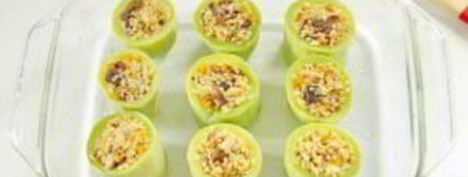 кабачки, фаршированные булгуром и грибами. Шаг 10