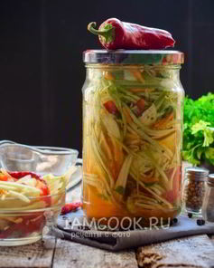 Кабачки по-корейски Пальчики оближешь