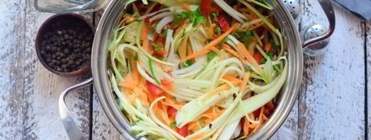 кабачки по-корейски пальчики оближешь. Шаг 8