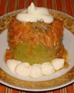 Кабачки с фаршем и рисом