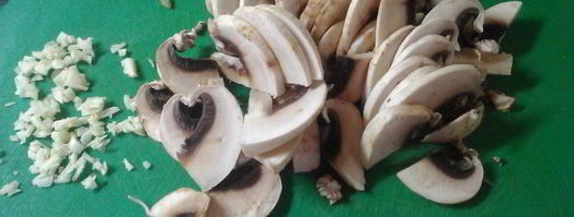 кабачки с грибами. Шаг 2