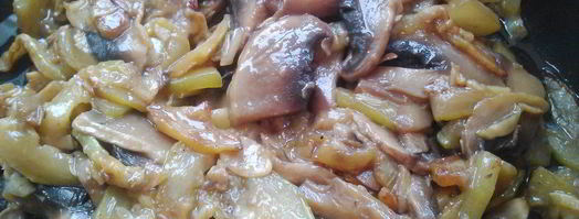 кабачки с грибами. Шаг 4