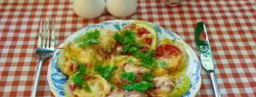 кабачки с помидорами и сыром в духовке. Шаг 5