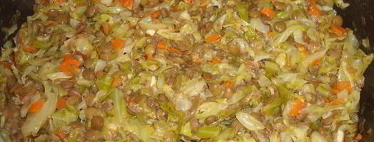 капуста тушеная с чечевицей. Шаг 12