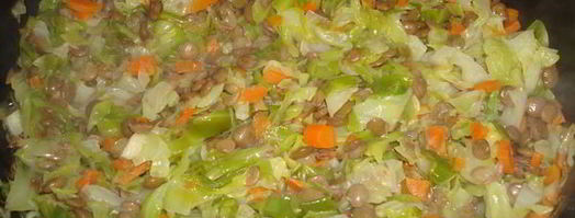 капуста тушеная с чечевицей. Шаг 9