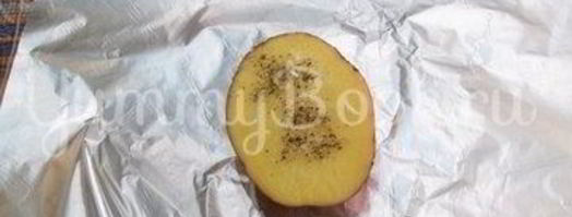 картофель, запеченный на углях. Шаг 5