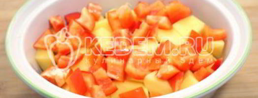 картофель запеченный с курицей в горшочке. Шаг 5