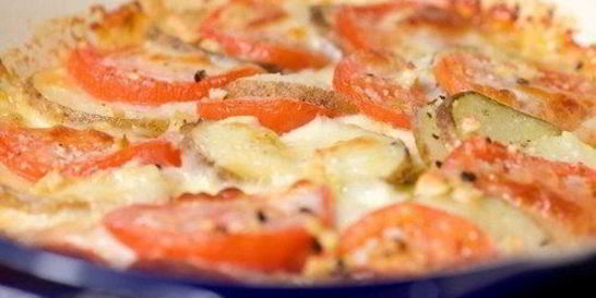 Картофель, запеченный с моцареллой в духовке