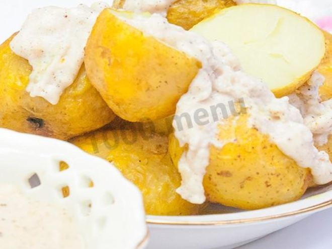 Рецепт картофель запеченный в рукаве с соусом бешамель