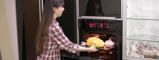 картофель запеченный в рукаве с соусом бешамель. Шаг 2