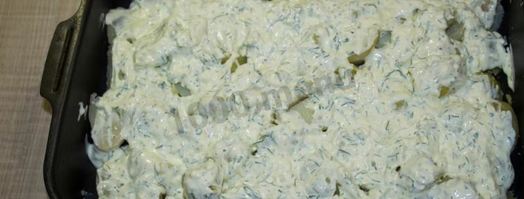 картошка в чесночном соусе запеченная в духовке. Шаг 11