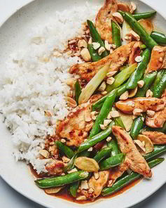 Курочка со стручковой фасолью