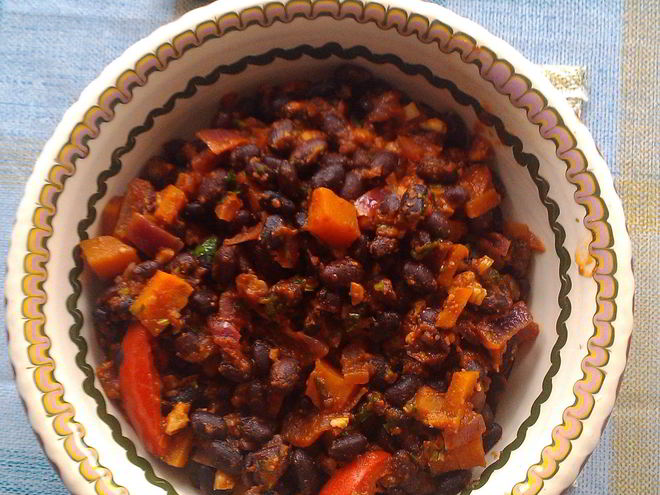 Рецепт неострого лобио