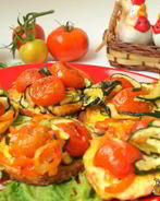 Овощи-гриль запеченные с адыгейским сыром