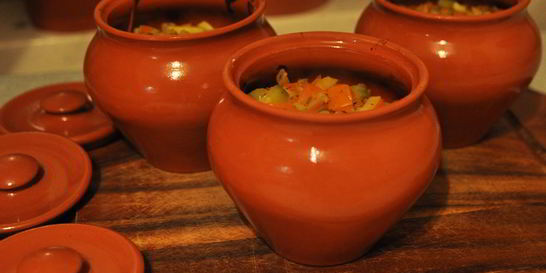 Овощи в горшочках в духовке