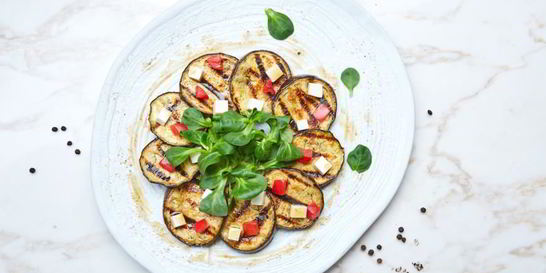 Печеные баклажаны с тофу