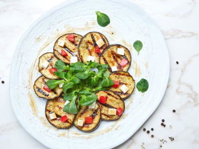 Рецепт печеных баклажанов с тофу