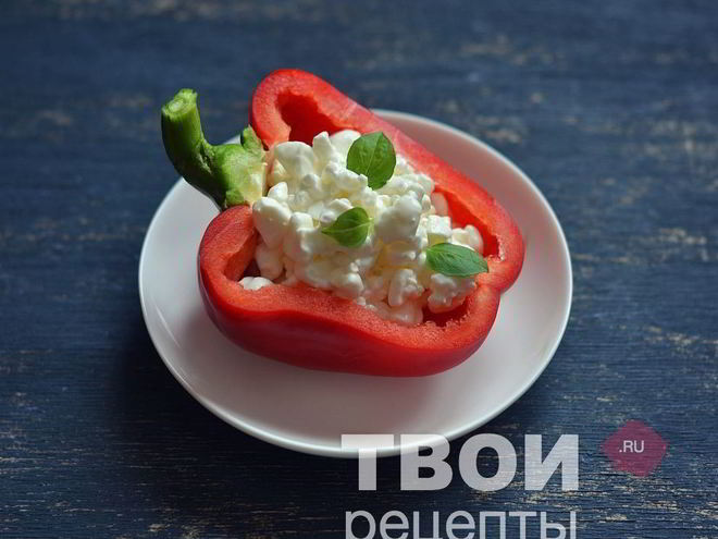 Рецепт перца, фаршированного зерненым творогом