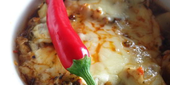 Пряные овощи, запеченные под сыром