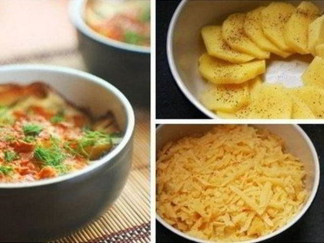 Рецепт сливочного картофеля, запеченного в духовке