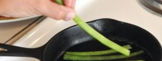 спаржевая фасоль жареная. Шаг 3