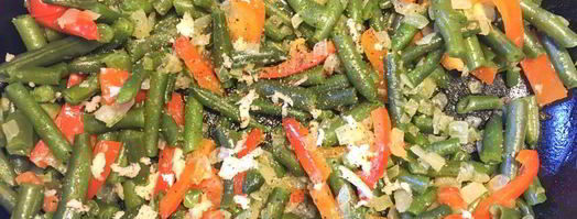 стручковая фасоль с болгарским перцем. Шаг 3