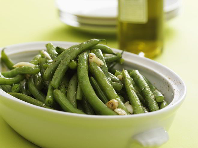 Рецепт стручковой фасоли с чесноком