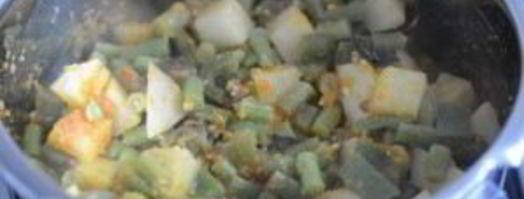 стручковая фасоль с картофелем. Шаг 8