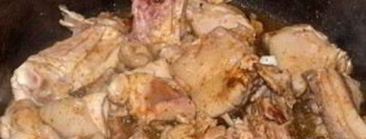 свежая тушеная капуста с курицей. Шаг 2