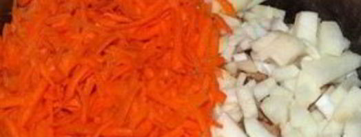 свежая тушеная капуста с курицей. Шаг 3