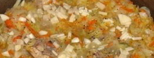 свежая тушеная капуста с курицей. Шаг 5