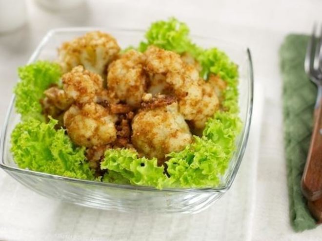 Рецепт цветной капусты с чесночно-сметанным соусом