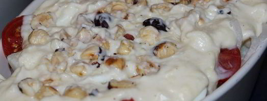 цветная капуста с фундуком и перепелиными яйцами под сырной корочкой. Шаг 7