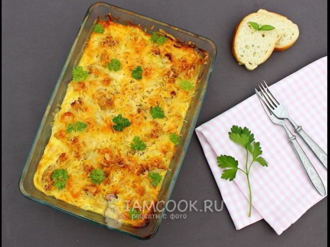 Рецепт цветной капусты с картошкой в духовке