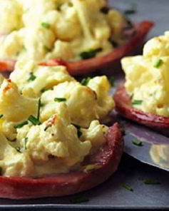 Цветная капуста с ветчиной