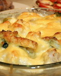 Цветная капуста, запеченная под соусом
