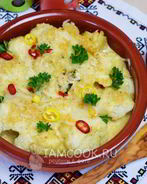 Цветная капуста, запеченная в духовке с сыром