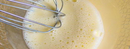 цветная капуста, жаренная в яйце. Шаг 3