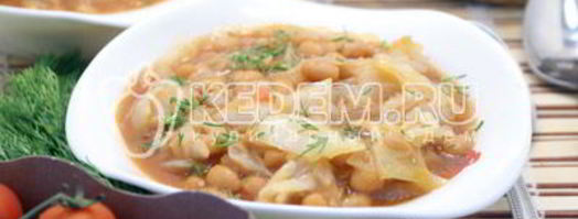 тушеная капуста с фасолью. Шаг 5