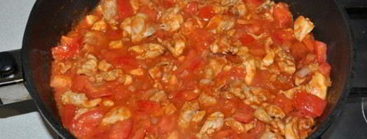 тушеная капуста с курицей. Шаг 4