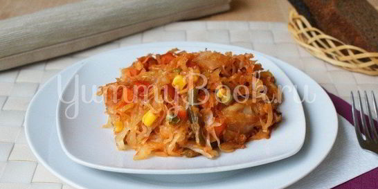 Тушеная капуста в мультиварке