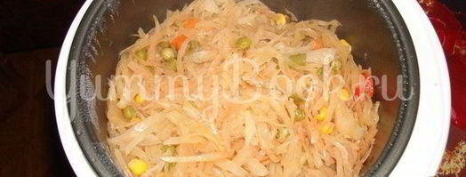 тушеная капуста в мультиварке. Шаг 4